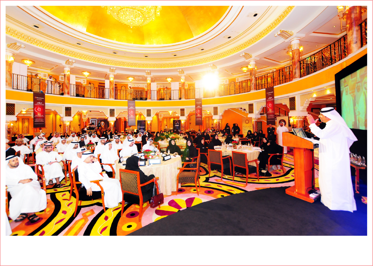 Guests networking at the ceremony